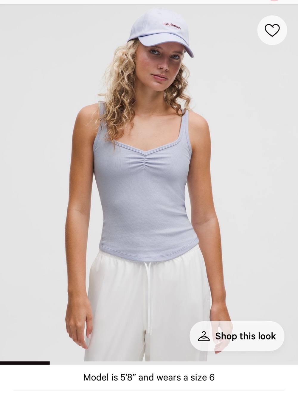 Hold Tight Sweetheart Tank Top -Serene Blue